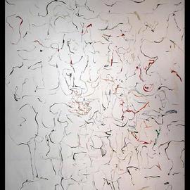 Richard Lazzara: 'LABYRINTH SOLUTIONS NETWORK', 1972 Oil Painting, Visionary. Artist Description: LABYRINTH SOLUTIONS NETWORK 1972  is a sumie calligraphy oil painting from the TALKING CALLIGRAPHY COLLECTION as archived at 