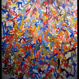 Richard Lazzara: 'MANAS KNOT', 1972 Oil Painting, Geometric. Artist Description: MANAS KNOT 1972 is from the' KNOT ART oil paintings group