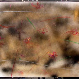 Richard Lazzara: 'MERCURY VENUS EARTH', 1984 Mixed Media, Inspirational. Artist Description:  Painted in 1984 by 