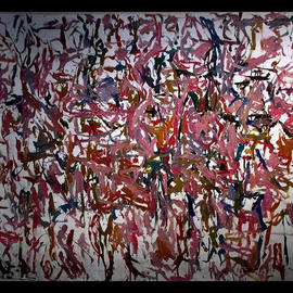 Richard Lazzara: 'NYC CAVE WORKS', 1972 Oil Painting, History. Artist Description: NYC CAVE WORKS 1972 is from the 