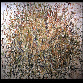 Richard Lazzara: 'NYC JUNGLEY PRIMAL CORE ', 1972 Oil Painting, Visionary. Artist Description: NYC JUNGLEY PRIMAL CORE 1972 is from the 