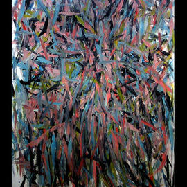 Richard Lazzara: 'NYC PALM TREE KNOT', 1972 Oil Painting, Geometric. Artist Description: NYC PALM TREE KNOT 1972 is from the' KNOT ART oil paintings group' found at 