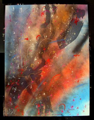 Artist: Richard Lazzara - Title: RAINBOW EXPRESSIONS - Medium: Calligraphy - Year: 1987