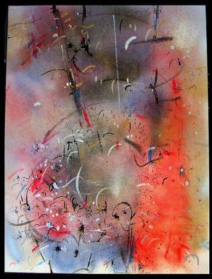 Artist: Richard Lazzara - Title: SALIENT - Medium: Calligraphy - Year: 1984