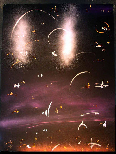 Artist Richard Lazzara. 'SURCHARGED WITH DIVINE' Artwork Image, Created in 1986, Original Pastel. #art #artist