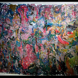 Richard Lazzara: 'THOUSANDS OF YEARS AGO CAVE ART', 1972 Oil Painting, History. Artist Description: THOUSANDS OF YEARS AGO CAVE ART 1972 is from the' NYC CAVE PAINTINGS' group available from 