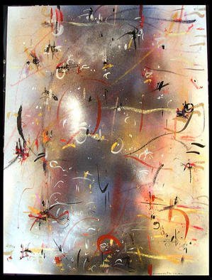 Artist: Richard Lazzara - Title: TOWER - Medium: Calligraphy - Year: 1984