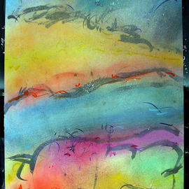 Richard Lazzara: 'WATCHING CURRENTS', 1985 Mixed Media, Inspirational. Artist Description: There are various ways  to be 