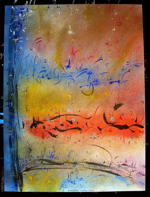 Artist Richard Lazzara. 'WEAVER KABIR' Artwork Image, Created in 1985, Original Pastel. #art #artist