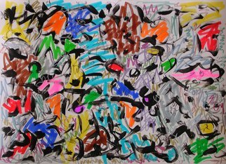 Richard Lazzara: 'Wild Man 6150', 2008 Calligraphy, Visionary.  Art for the Soul by  