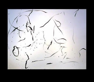 Artist: Richard Lazzara - Title:  the lingam of water baptism - Medium: Calligraphy - Year: 1977