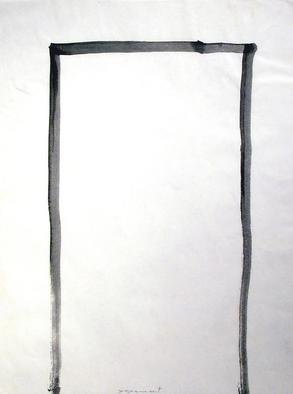 Artist: Richard Lazzara - Title: a door - Medium: Calligraphy - Year: 1975