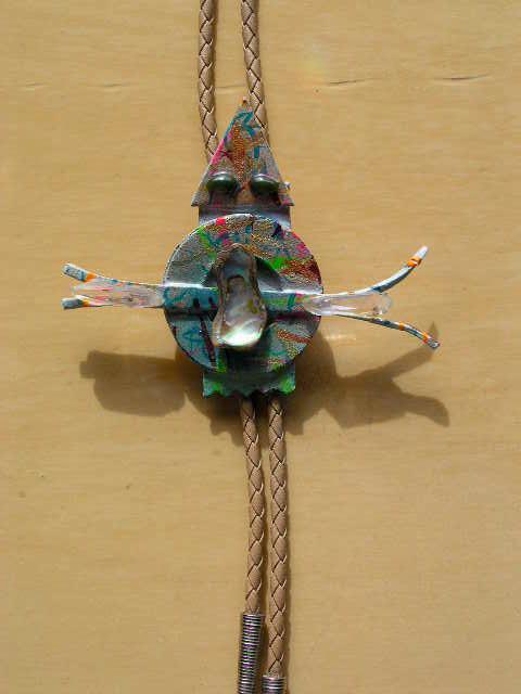 Richard Lazzara  'Bird Flys Bolo Or Pin Ornament', created in 1989, Original Pastel.