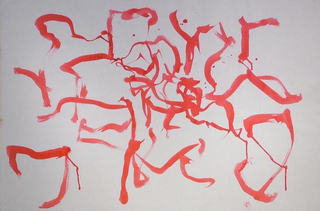 Richard Lazzara  'Bloodlines Human Migration Patterns', created in 1972, Original Pastel.