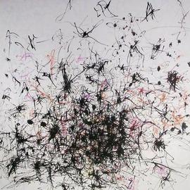 Richard Lazzara: 'buckminster fuller network', 1972 Pen Drawing, History. Artist Description: buckminster fuller network 1972   from the folio DRAWING ON NY STUDIO SCHOOL TRAINING   by Richard Lazzara is available at   