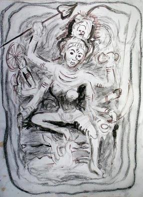 Artist: Richard Lazzara - Title: chamunda vi jai - Medium: Calligraphy - Year: 1995