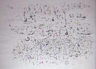 Richard Lazzara: 'core data elements', 1975 Calligraphy, Visionary. CORE DATA ELEMENTS, from the folio MINDSCAPES is available at 