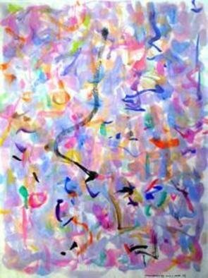 Artist: Richard Lazzara - Title: dull and color - Medium: Calligraphy - Year: 1974