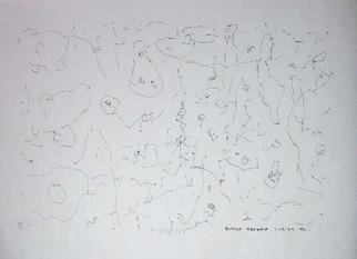 Richard Lazzara: 'emotion thought action', 1974 Calligraphy, Visionary. EMOTION THOUGHT ACTION, from the folio MINDSCAPES is available at 
