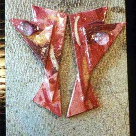 Richard Lazzara: 'eyes window ear ornaments ', 1989 Mixed Media Sculpture, Fashion. Artist Description: eyes window ear ornaments from the folio LAZZARA ILLUMINATION DESIGN are available at 
