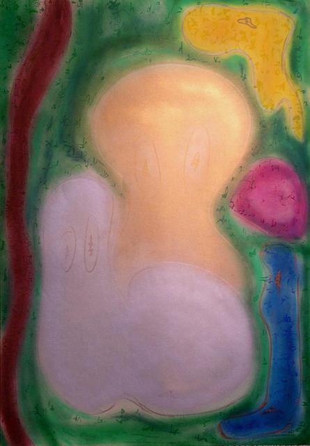 Richard Lazzara  'Ghost On The Green', created in 1988, Original Pastel.