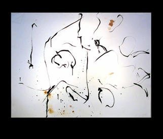 Richard Lazzara: 'huge big fat lingam', 1977 Calligraphy, Culture. huge big fat lingam 1977 is a sumie calligraphy painting from the HERMAE LINGAM ROSETTA  as archived at 