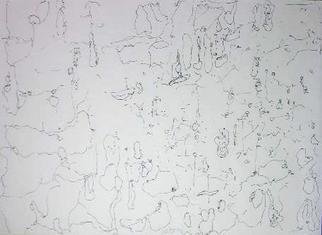 Richard Lazzara: 'individual residing', 1974 Calligraphy, Visionary. INDIVIDUAL RESIDING, from the folio MINDSCAPES is available at 