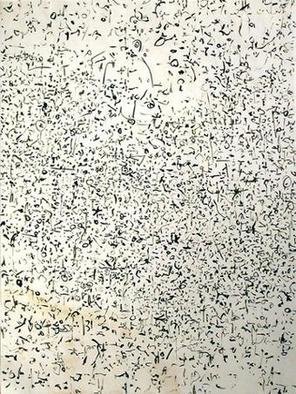 Artist: Richard Lazzara - Title: investigation of real - Medium: Calligraphy - Year: 1975