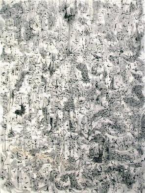 Artist: Richard Lazzara - Title: land of earthlings - Medium: Calligraphy - Year: 1975
