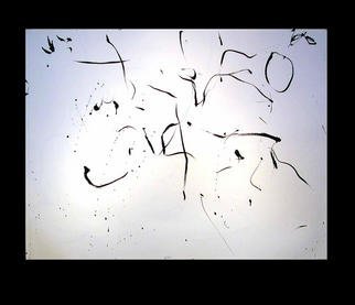 Artist: Richard Lazzara - Title: lips kissing the black stone lingam in silver yoni - Medium: Calligraphy - Year: 1977