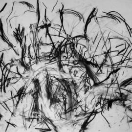 Richard Lazzara: 'model into pure forms', 1972 Charcoal Drawing, History. Artist Description: model into pure forms 1972  from the folio  DRAWING ON NY STUDIO SCHOOL TRAINING   by Richard Lazzara is available at    