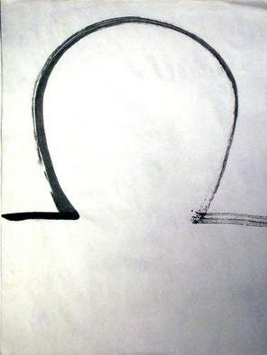 Artist: Richard Lazzara - Title: omega - Medium: Calligraphy - Year: 1975