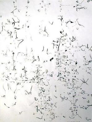 Artist: Richard Lazzara - Title: past lives - Medium: Calligraphy - Year: 1975