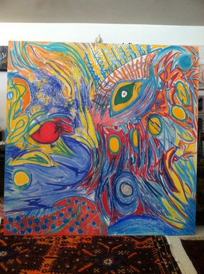 Artist: Richard Lazzara - Title: peacock eye - Medium: Acrylic Painting - Year: 2015