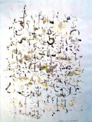 Artist: Richard Lazzara - Title: prana apana - Medium: Calligraphy - Year: 1974