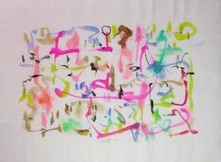 Richard Lazzara: 'resulting data freely', 1975 Calligraphy, Visionary. RESULTING DATA FREELY, from the folio MINDSCAPES is available at 