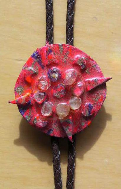 Richard Lazzara  'Shield Nesw Bolo Or Pin Ornament', created in 1989, Original Pastel.