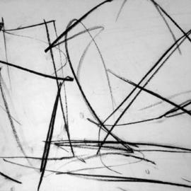 Richard Lazzara: 'shipped here in a big box', 1972 Charcoal Drawing, History. Artist Description: shipped here in a big box 1972 from the folio DRAWING ON NY STUDIO SCHOOL TRAINING by Richard Lazzara is available at 