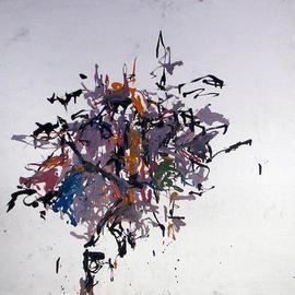 Richard Lazzara: 'space around the goal', 1972 Oil Painting, History. Artist Description: space around the goal 1972   from the folio  DRAWING ON NY STUDIO SCHOOL TRAINING   by Richard Lazzara is available at    