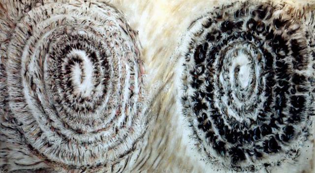 Artist Richard Lazzara. 'Spirals In Counterspin' Artwork Image, Created in 1996, Original Pastel. #art #artist