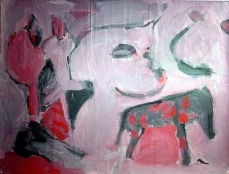 Richard Lazzara: 'spotted swine', 1972 Oil Painting, Abstract. spotted swine 1972 from the folio 