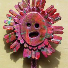Richard Lazzara: 'sun speak bolo or pin ornament', 1989 Mixed Media Sculpture, Fashion. Artist Description: sun speak bolo or pin ornament from the folio LAZZARA ILLUMINATION DESIGN is available at 