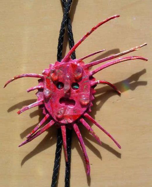 Richard Lazzara  'Sun Talk Bolo Or Pin Ornament', created in 1989, Original Pastel.