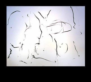 Richard Lazzara: 'transformed wood stump lingam', 1977 Calligraphy, Culture. transformed wood stump lingam 1977 is a sumie calligraphy painting from the HERMAE LINGAM ROSETTA as archived at 