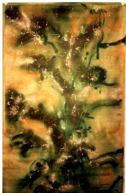 Richard Lazzara: 'tree of life', 1988 Acrylic Painting, Botanical.    Enter this Sumie Door to see the' tree of life' from the Shankar art archives. Watch as this painting grows on you , from 