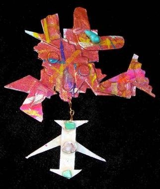 Richard Lazzara: 'two part pin ornament', 1989 Mixed Media Sculpture, Fashion. two part pin ornament from the folio LAZZARA ILLUMINATION DESIGN is available at 