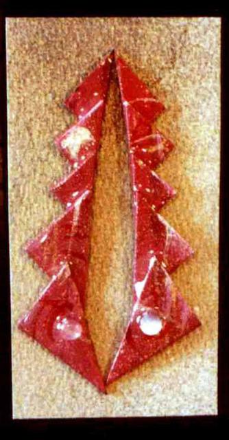 Artist Richard Lazzara. 'Waves Ear Ornaments ' Artwork Image, Created in 1989, Original Pastel. #art #artist