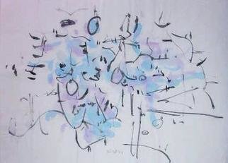 Richard Lazzara: 'will be presented', 1975 Calligraphy, Visionary. WILL BE PRESENTED, from the folio MINDSCAPES is available at 