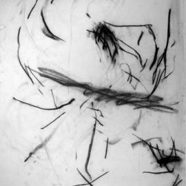 Richard Lazzara: 'working with surface energies', 1972 Charcoal Drawing, History. Artist Description: working with surface energies 1972 from the folio DRAWING ON NY STUDIO SCHOOL TRAINING by Richard Lazzara is available at 