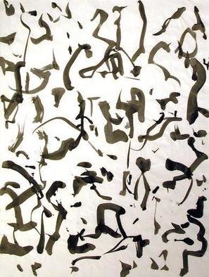 Artist: Richard Lazzara - Title: zen essay - Medium: Calligraphy - Year: 1975